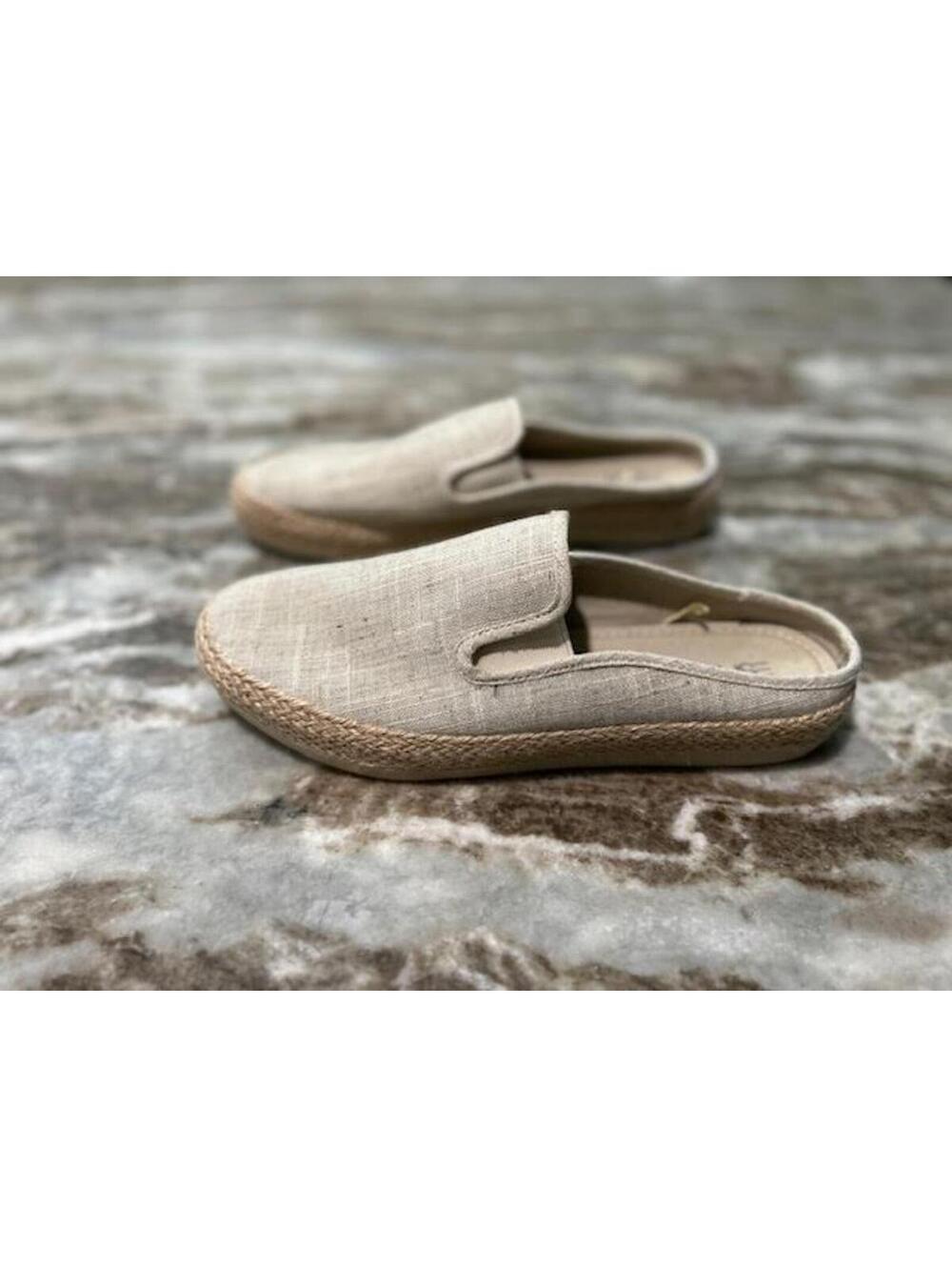 ⚓ Esprit Linen Tennis Shoe Espadrille Slides 9.5 — VGUC - Picture 4 of 6